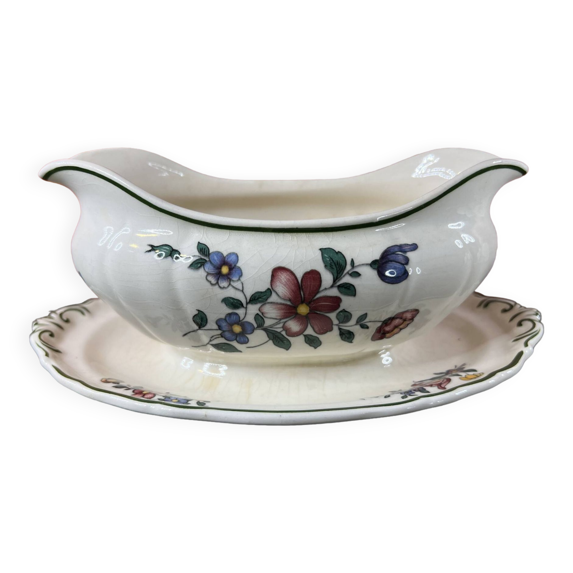 Villeroy Boch sauce boat with its frame