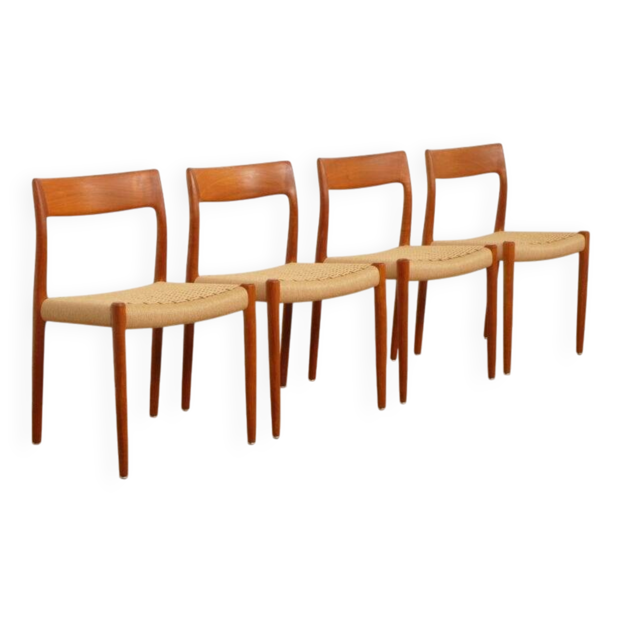 4 x vintage dining chairs | Niels Otto Møller | Model 77