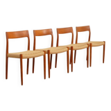 4 x vintage dining chairs | Niels Otto Møller | Model 77