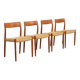 4 x vintage dining chairs | Niels Otto Møller | Model 77