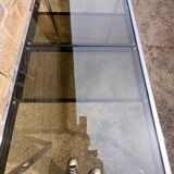 Smoked glass dining table