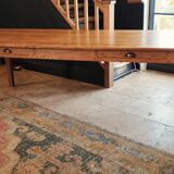 Solid oak farmhouse table 260x100