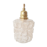 Chiseled glass hanging lamp