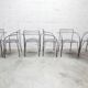 Set of 6 "Silver Moon" armchairs by Pascal Mourgue 1985