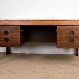 Large Danish Rosewood Executive Desk by Christian Linneberg 1960