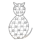 Photo holder or wire card holder "Cat"