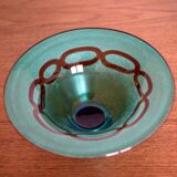 Duo of Murano glass cups signed Franco Moretti