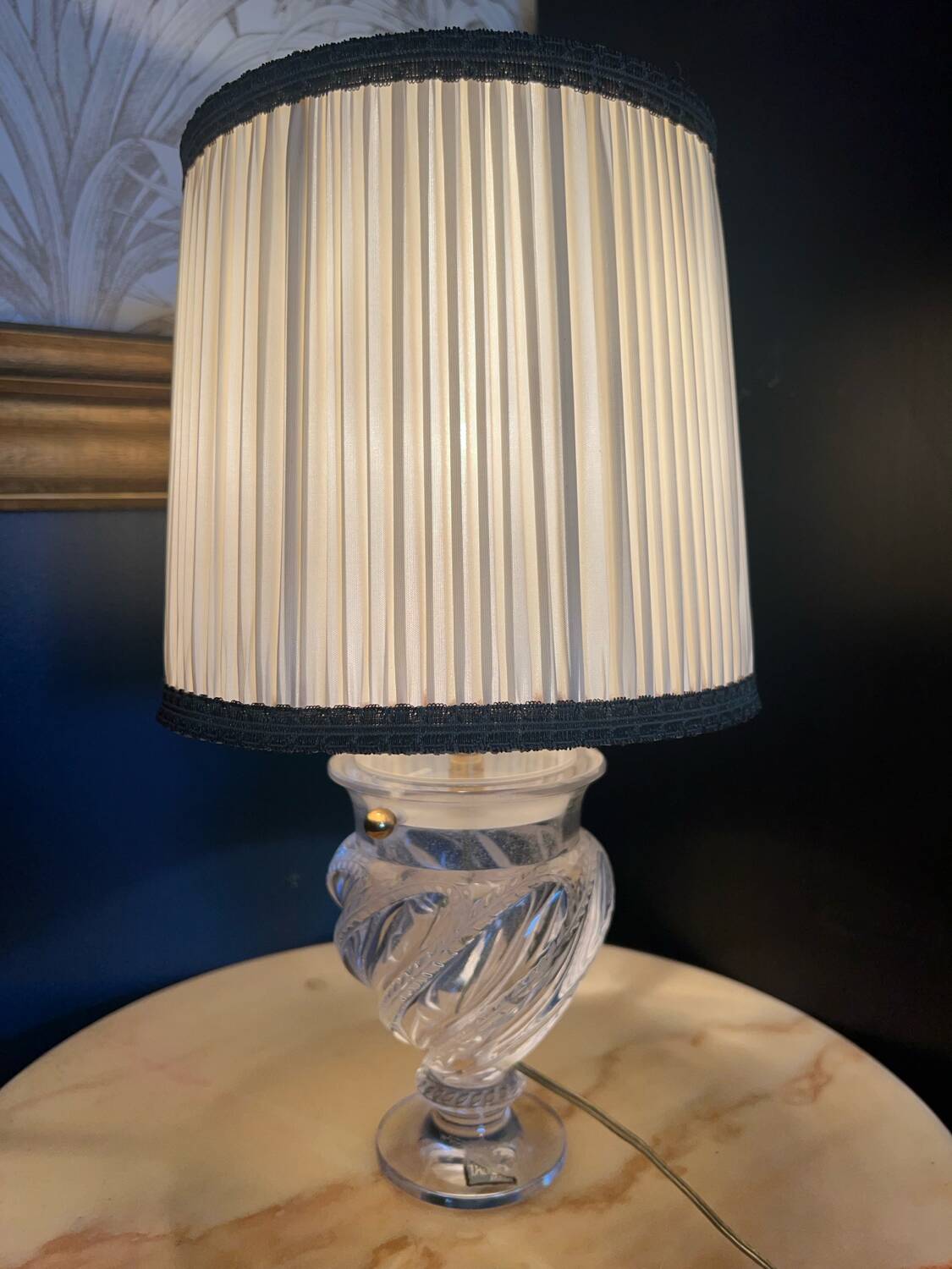 Lampe "Bamako" en cristal de Lalique France - Vintage vers 1970