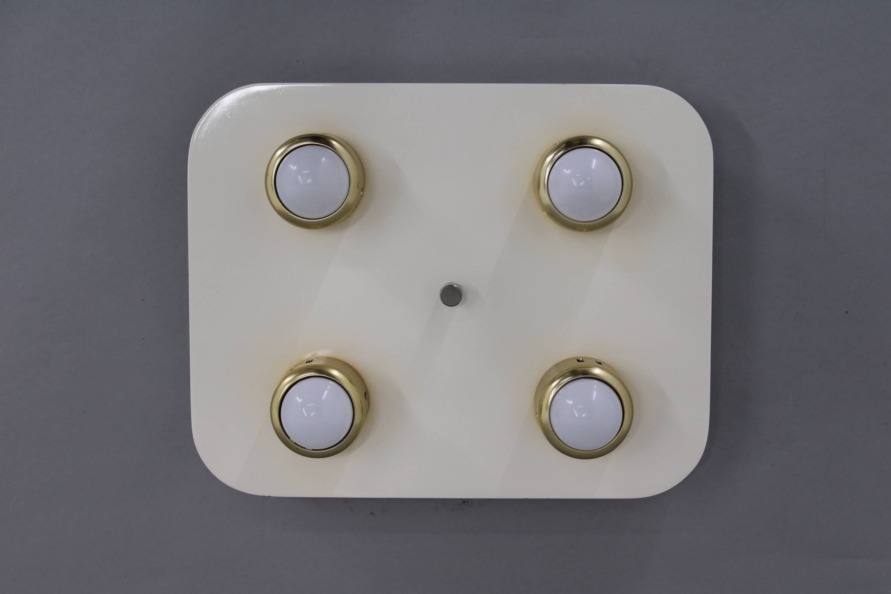 1970s Flush Mount Ceiling Light, Italy