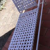 Vintage woven deckchair Triconfort 1980 France