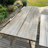 Ensemble table de jardin complet AMPM Teck