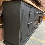 Old piece of furniture transformed into a TV stand