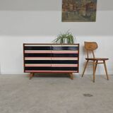 Commode U 453 Rose 8 drawers Jiri Jiroutek for Interior Prague 1962