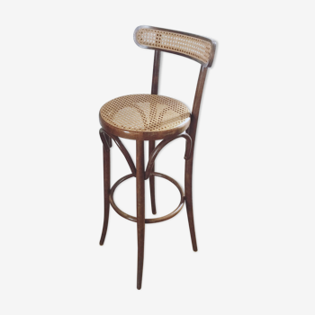 Wooden bar stool chair, 70s