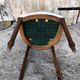 Chair style louis xvi carved wood & vintage white fabric