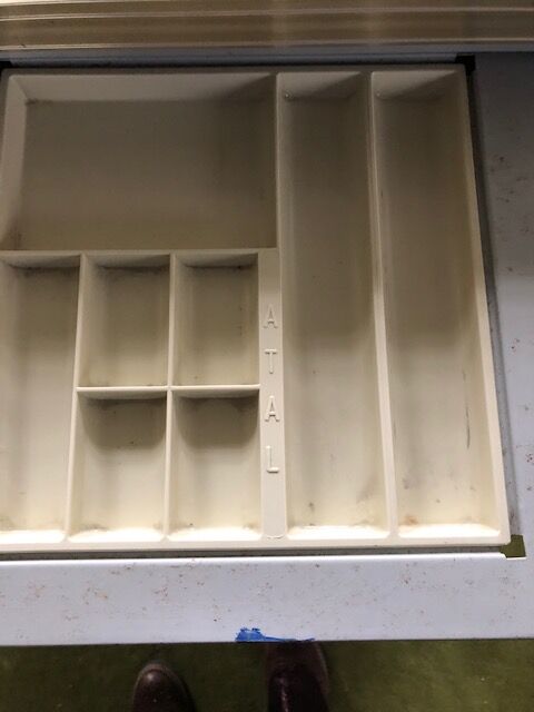 Vintage ATAL metal office with return