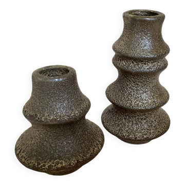 Pair of small vase candlesticks