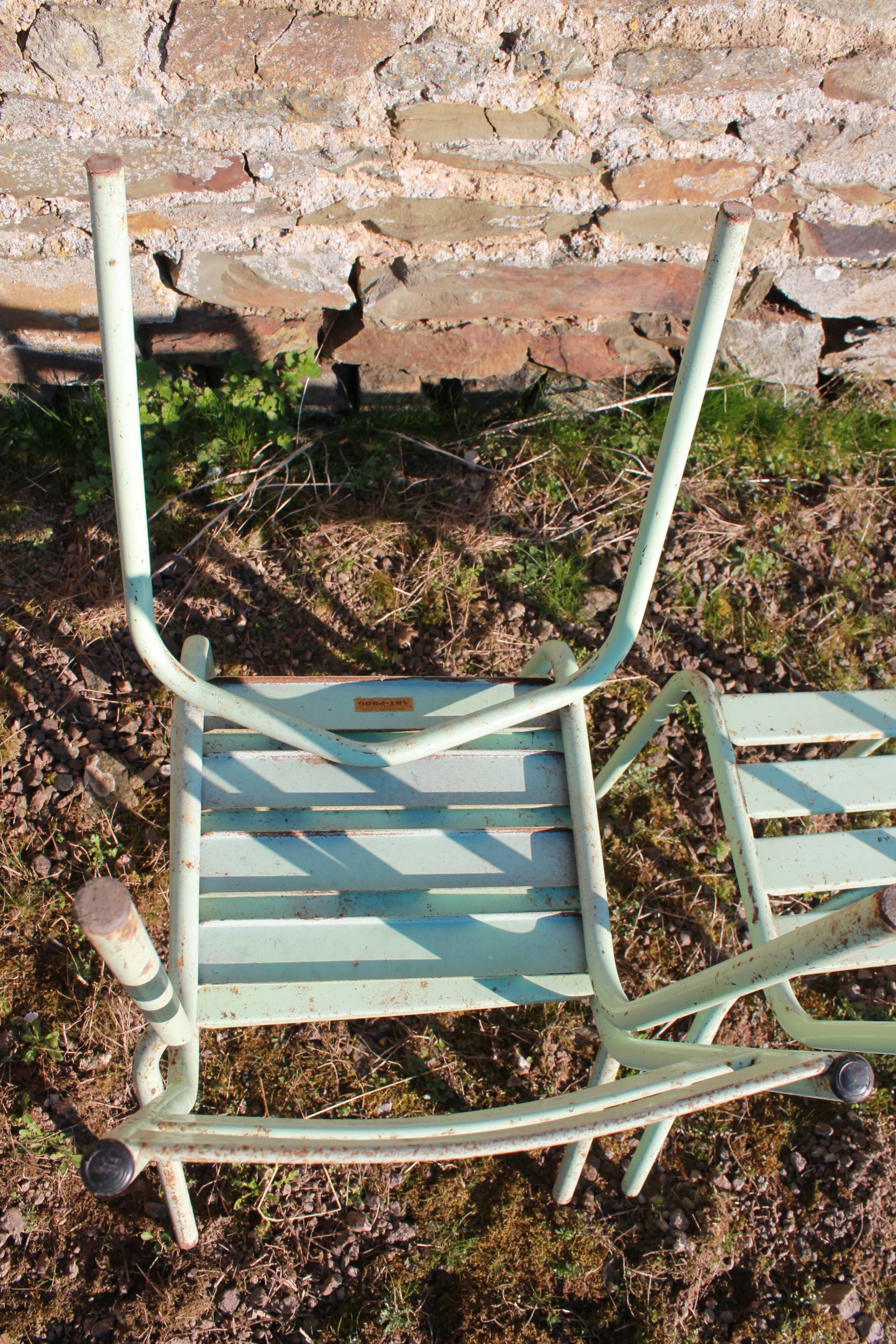 Lot of 4 chairs art-prog metal