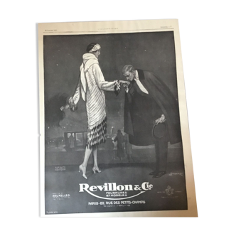 Publicité vintage à encadrer mode révillon 1925