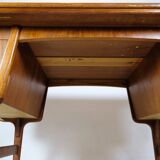 Desk Made In Teak Wood, Unique Design, Finnish From 1960s
