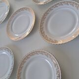 Set of 8 Limoges porcelain plates ADP ROYAL.