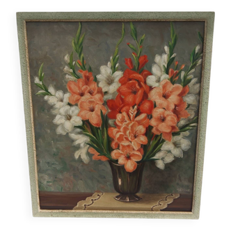 Tableau, nature morte au bouquet