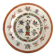 Hand-painted chinese porcelain plate enhanced with gold, qianlong brand, 20th century