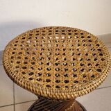Diabolo tabouret in rattan