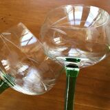 Set of 6 Alsace wine glasses in chiseled crystal