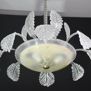 Art Deco Barovier e Toso Chandelier, Murano Glass, 1940s