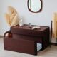 Commode italienne vintage en wengé – design 1970/80