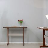 Mid century wood and formica desk 1950s, set of 2