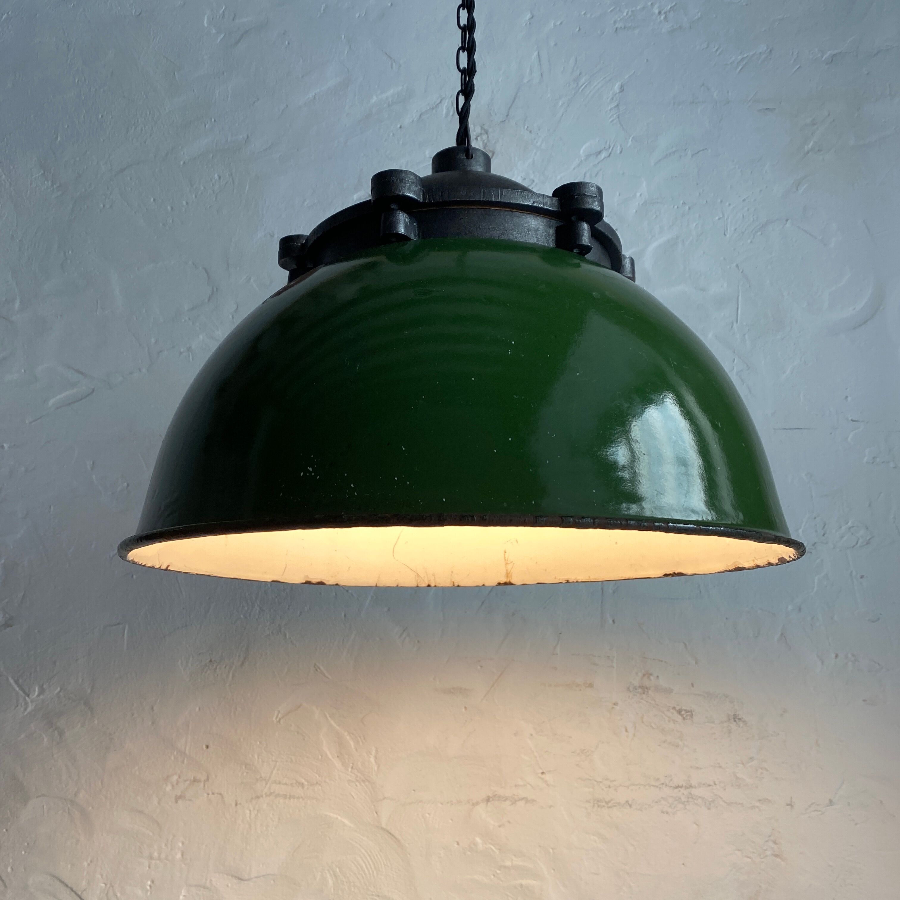 Old industrial hanging lamp