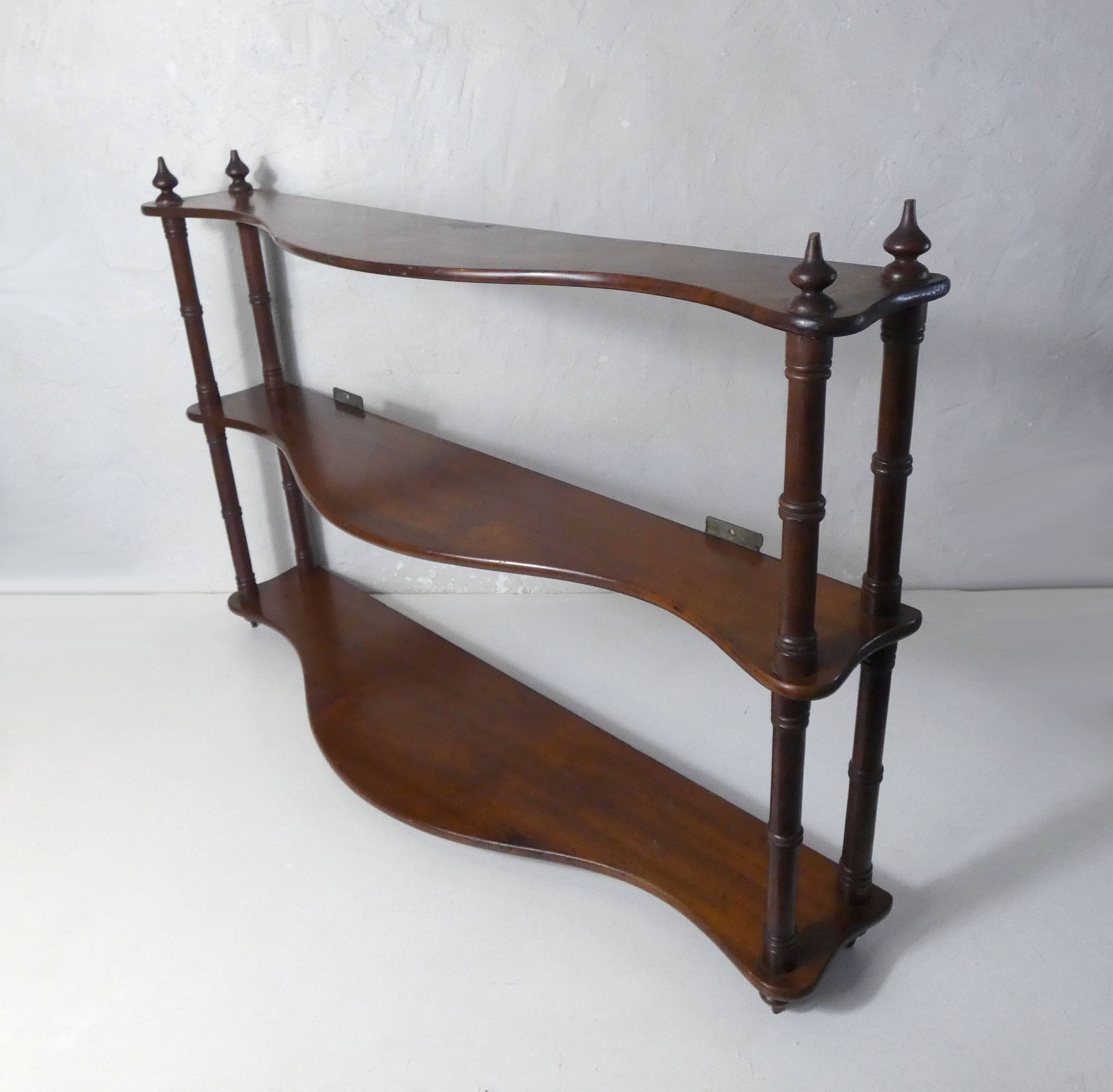 old wooden shelf