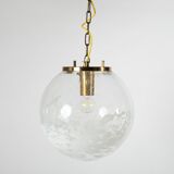 Art-glass ball chandelier by Kamenicky Senov, Czechoslovakia, 1970s
