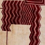 Art Deco style wool rug or tapestry. Contemporary work.