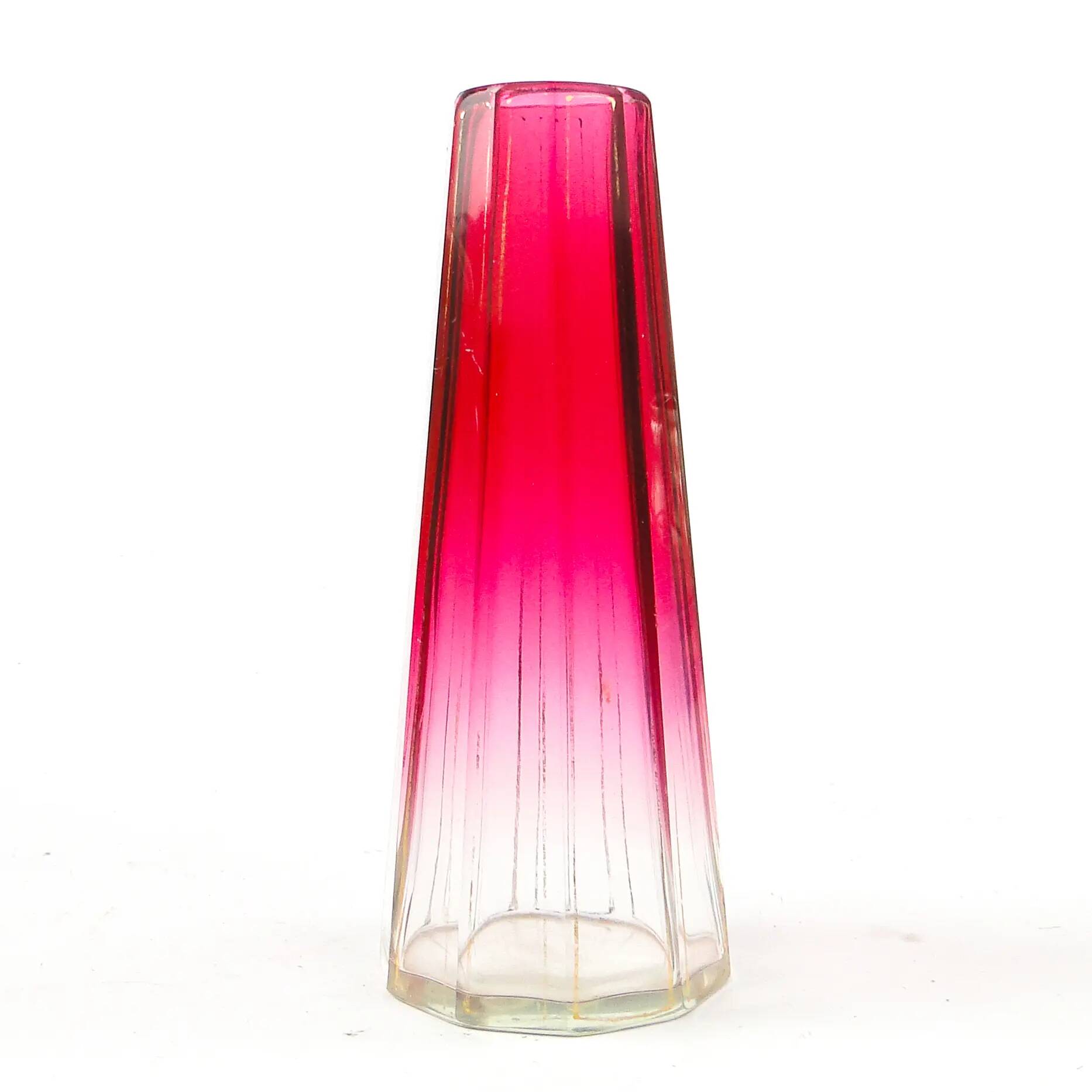 Art Deco vase, crystal, Bohemia, Czechoslovakia, 1930s
