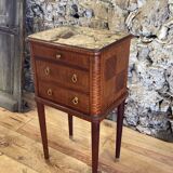 Bedside table Louis XVI marquetry