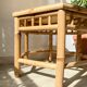 3 Vintage Bamboo Hexagonal Nesting Coffee Tables, 1970s