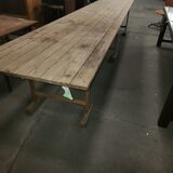 Guinguette table in fir of the 70s