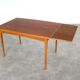 Table à manger extensible en chêne, années 60