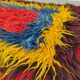 Tapis turc Tulu vintage 'Couleurs géométriques'