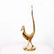 Oiseau brutaliste en bronze par Yves Lohé, années 80