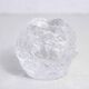 Glass "snowball" tealight candle holder