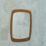 Miroir scandinave en teck, années 1960