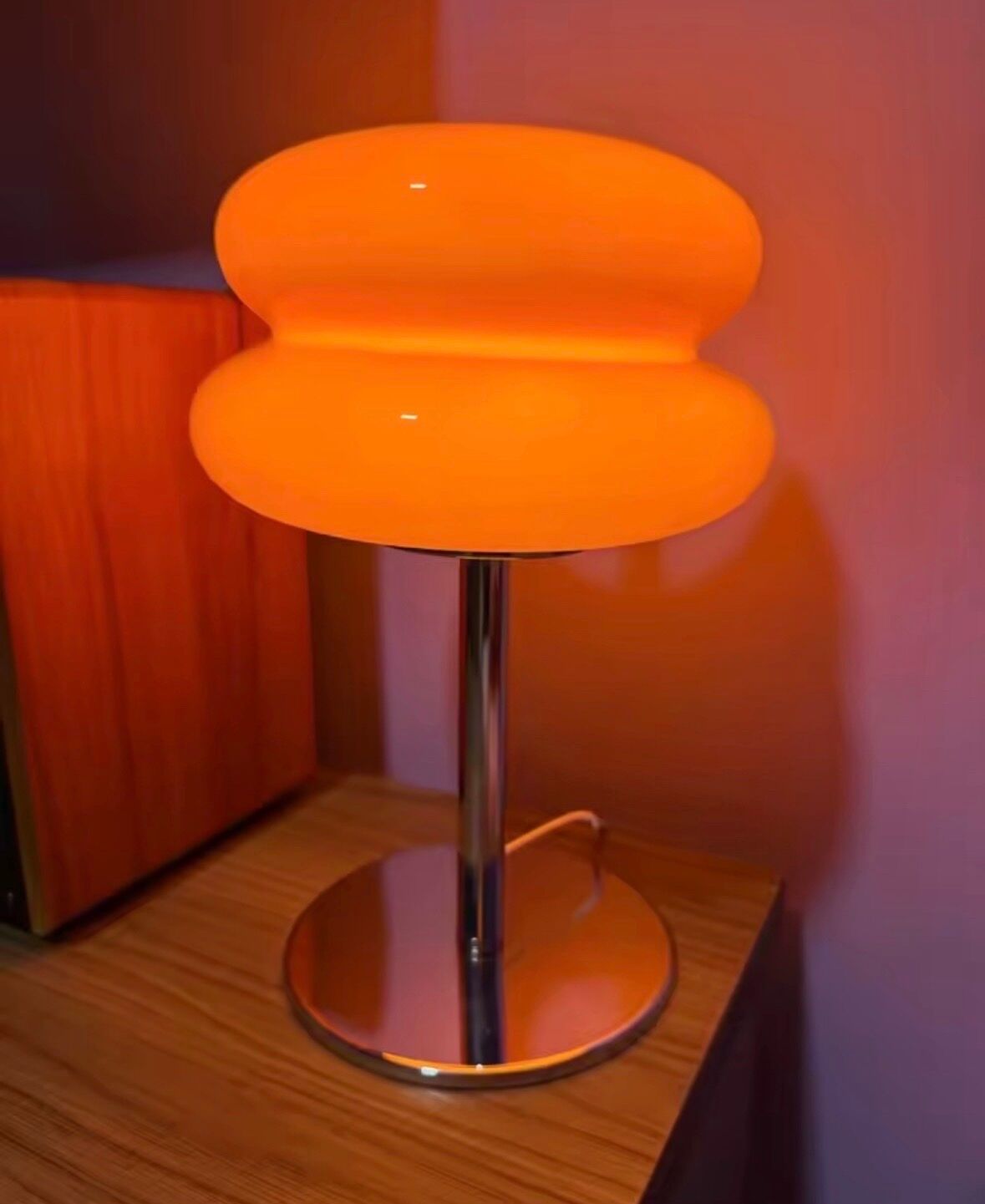 orange mushroom lamp