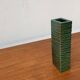 Minimalist block vase in Italian pottery from the mid-century by Bitossi, 1960s.