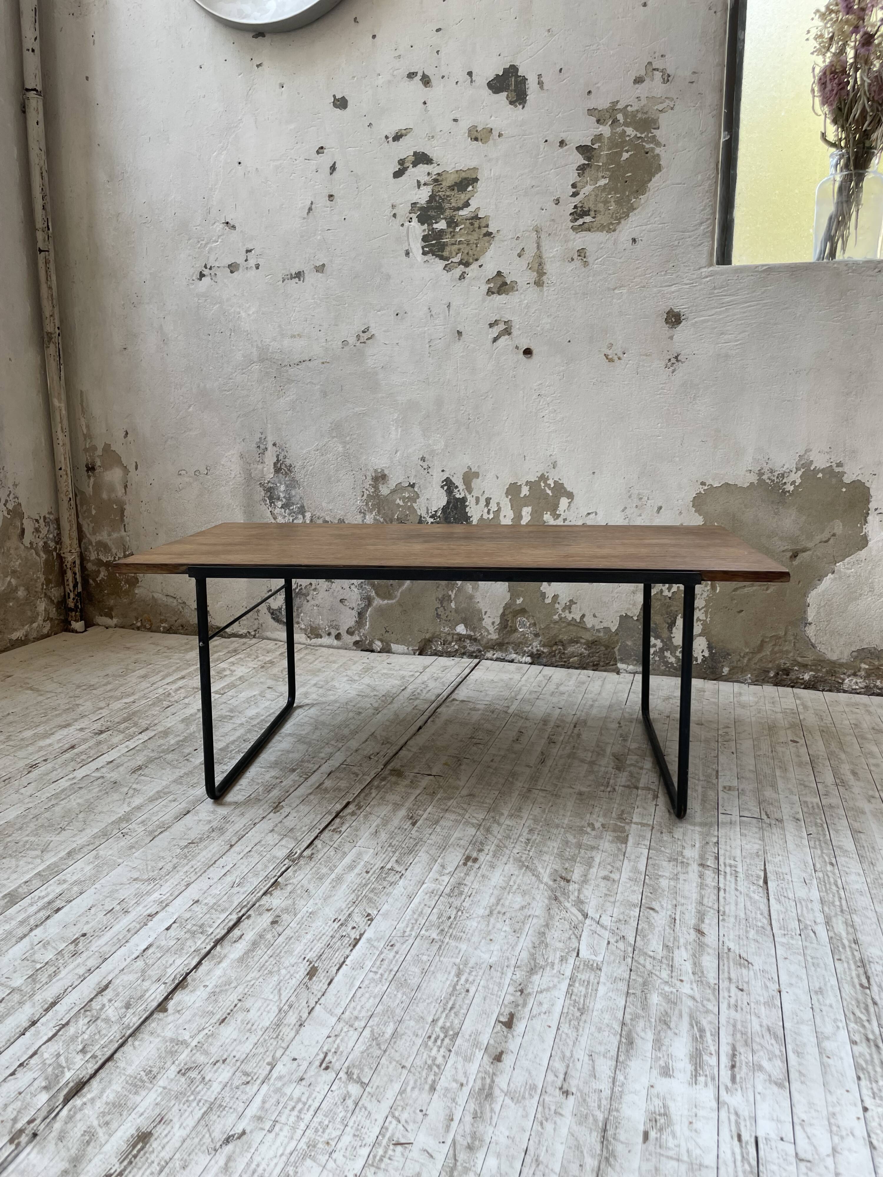 50s modernist oak coffee table