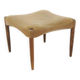 Repose-pied scandinave en cuir, , Danemark, 1960