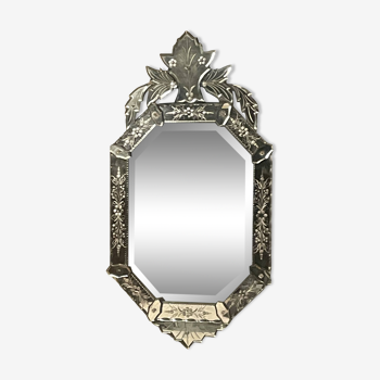 Venetian mirror 19th / 20th century Height 91 x 48.5 x 4 cm